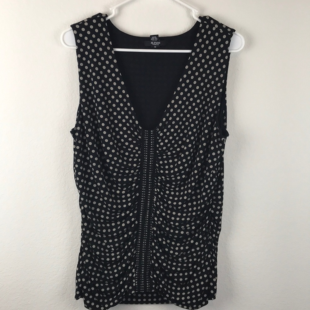 Alfani 1x Tank Top Polka Dot - Picture 1 of 6